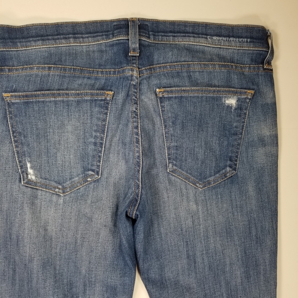 Current elliot the Stilletto Destroy Ankle Jean 28 - Picture 3 of 9